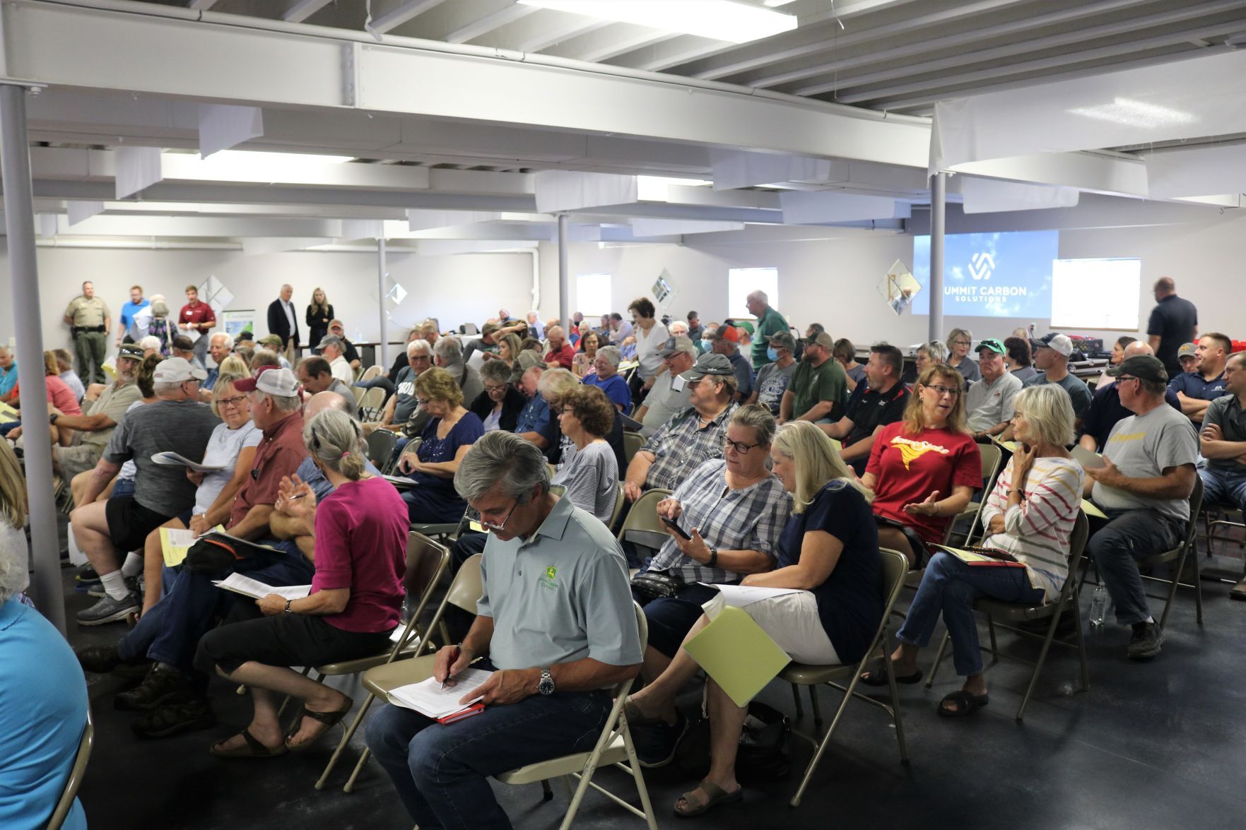 A large crowd